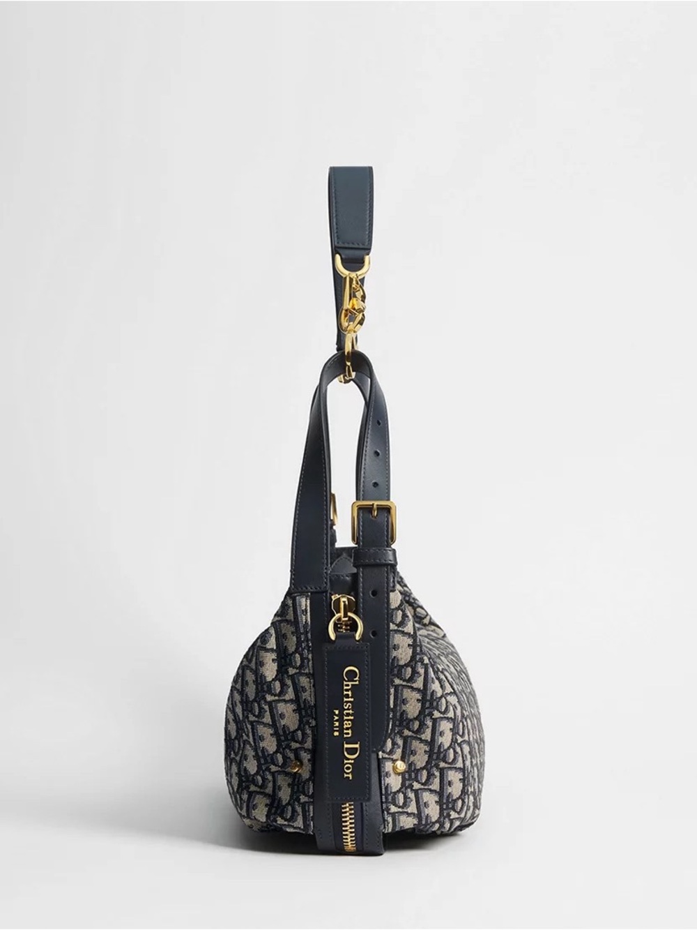 Christian Dior Journey Bag Oblique Jacquard Medium Navy Blue - Picture 11 of 12